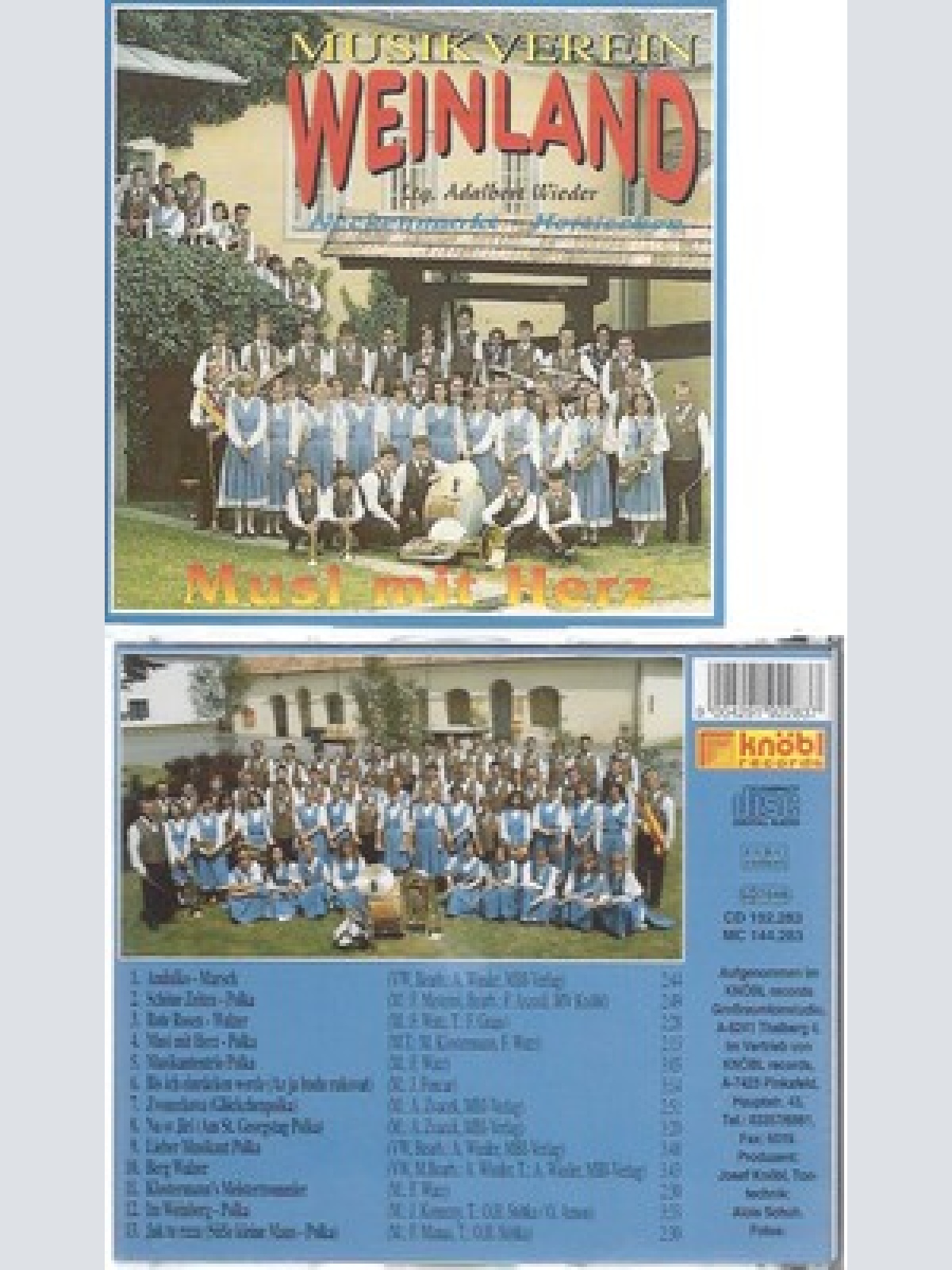 CD--MUSIKVEREIN WEINLAND--MUSI MIT HERZ