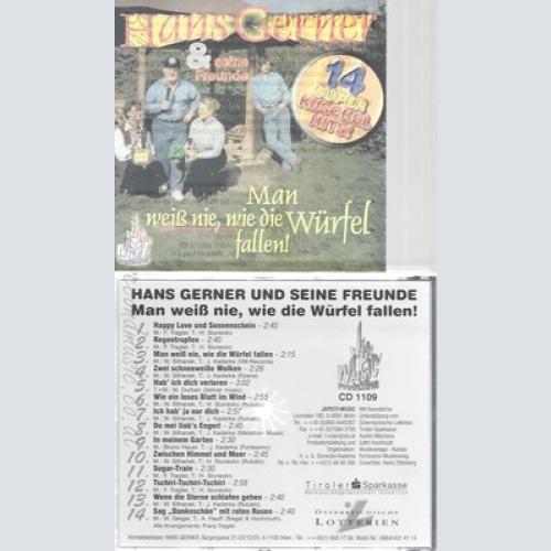 CD--HANS GERNER & SEINE FREUNDE--MAN WEISS NIE WIE DIE WÜRFEL FALLEN