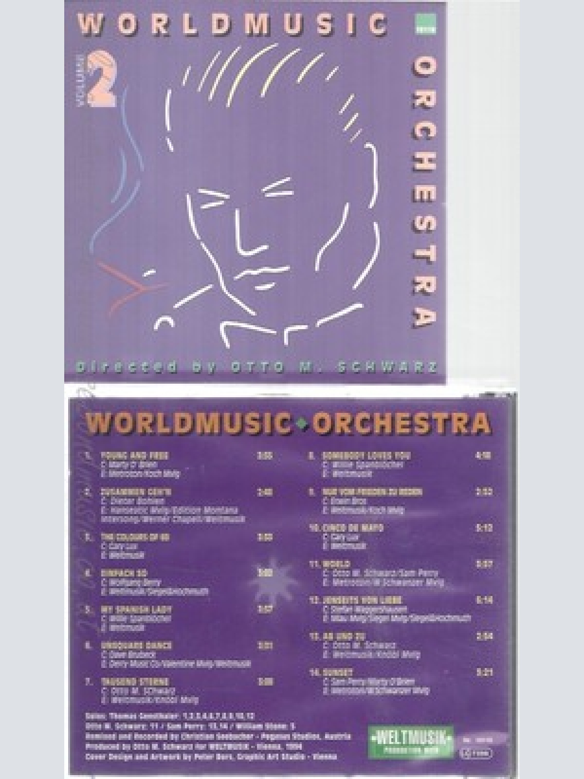 CD--WORLDMUSIC ORCHESTRA--VOL 2--OTTO M SCHWARZ