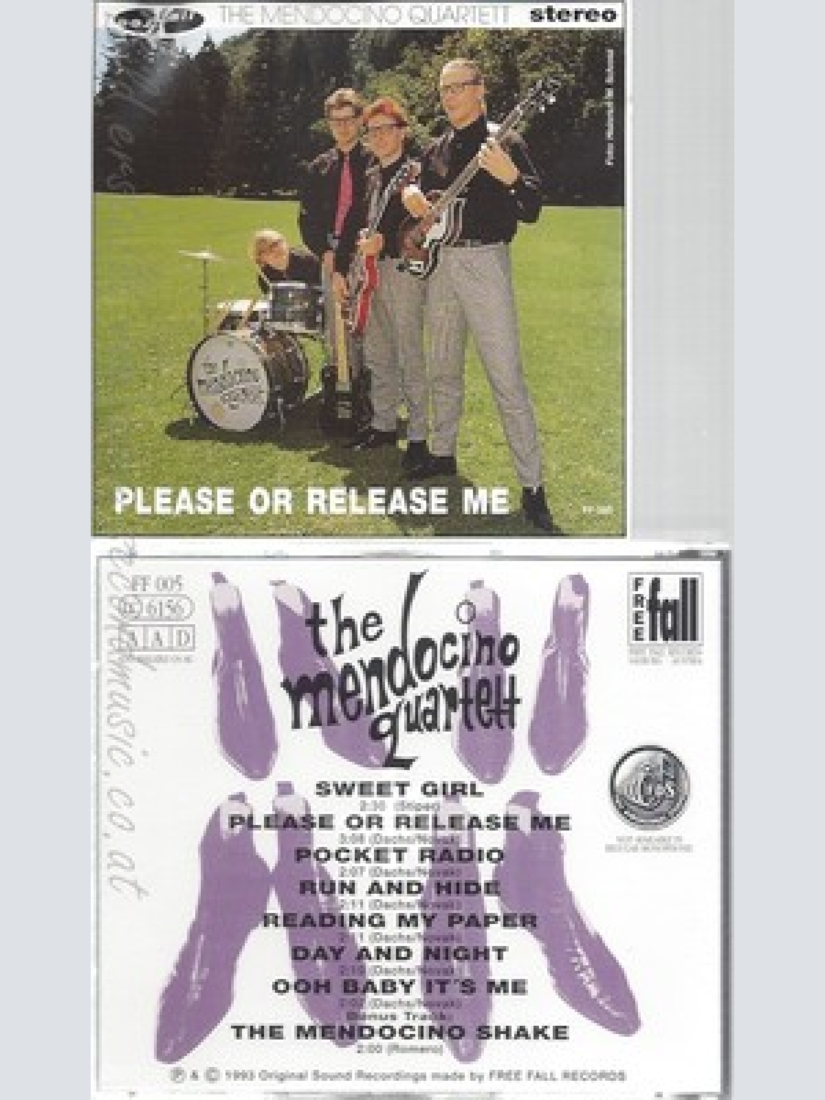 CD--THE MENDOCINO QUARTETT--PLEASE OR RELEASE ME