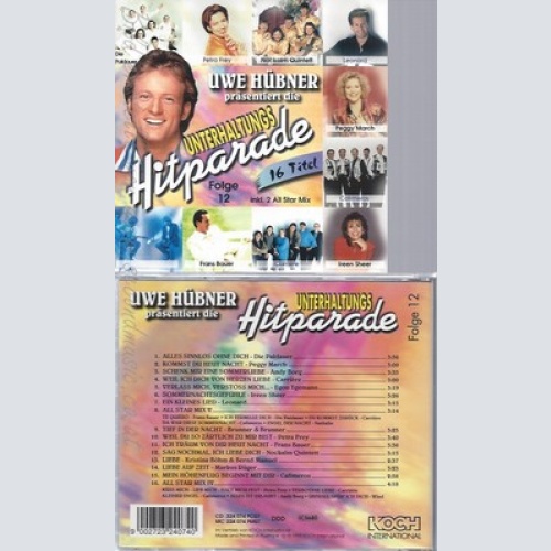 CD--VARIOUS --UWE HUEBNER -- UNTERHALTUNGSHITPARADE VOL.12