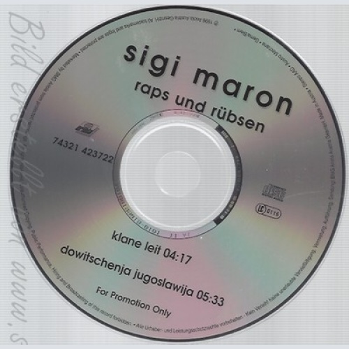CD--SIGI MARON--RAPS UND RÜBSEN--PROMO