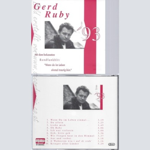 CD--GERD RUBY--WENN DU IM LEBEN EINMAL TRAURIG BIST