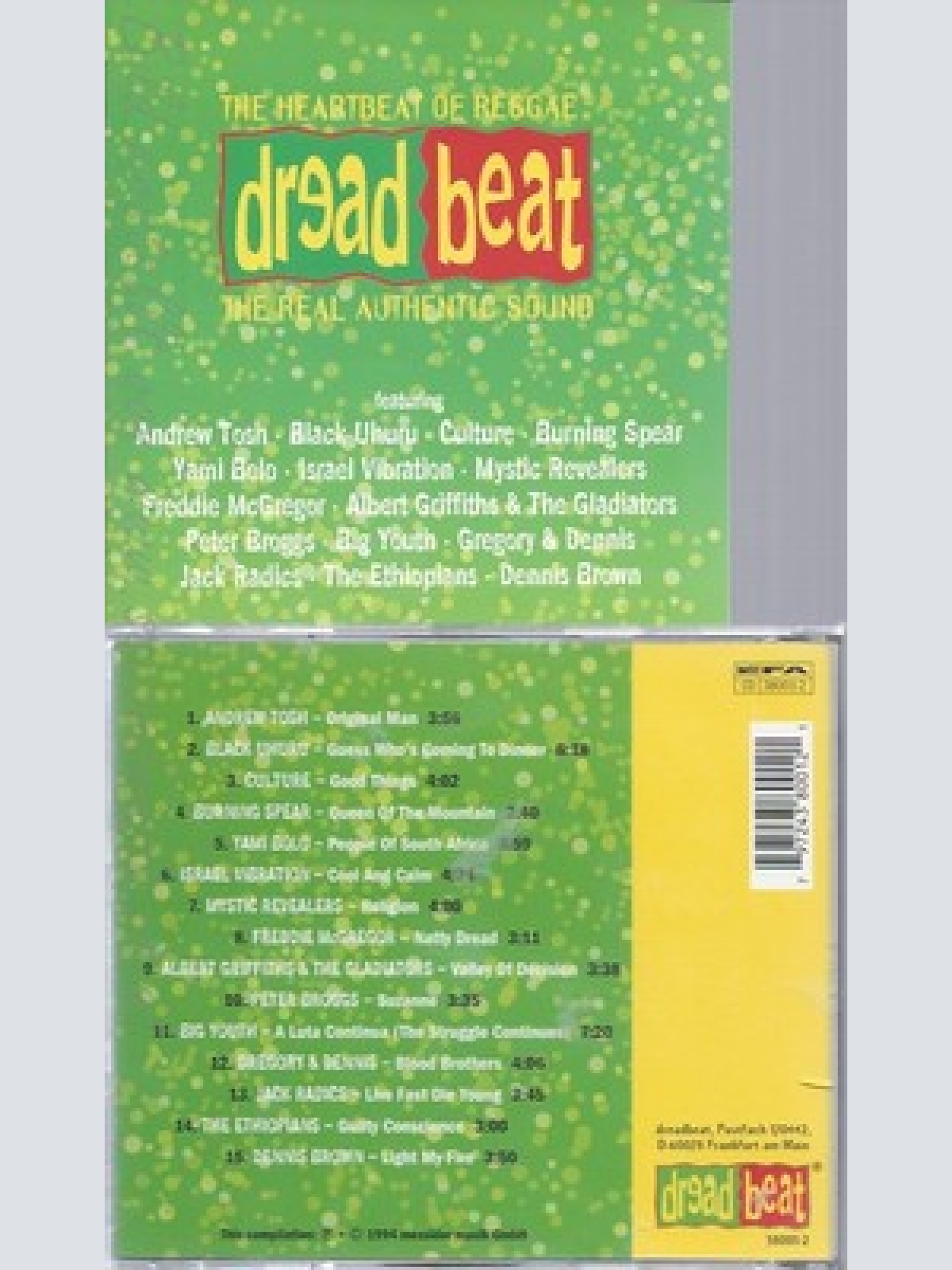 CD--THE REAL AUTHENTIC SOUND / VARIOUS -- -- DREADBEAT. HEARTBEAT OF REGGAE