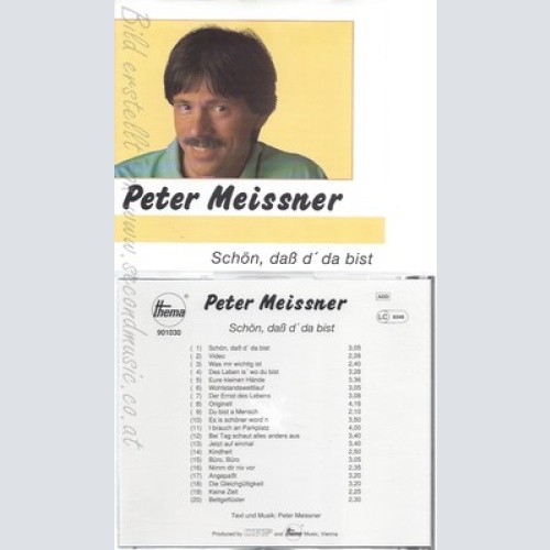 CD--PETER MEISSNER--SCHÖN DASS D DA BIST