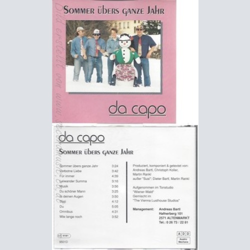 CD--DA CAPO--SOMMER ÜBERS GANZTE JAHR
