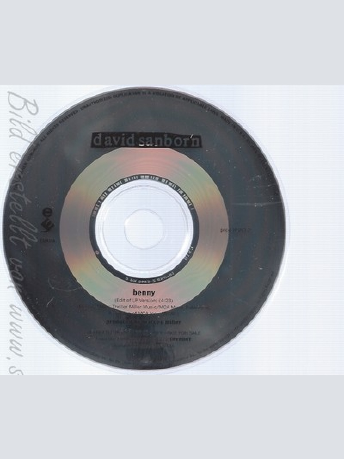 CD--DAQVID SANBORN--BENNY--PROMO