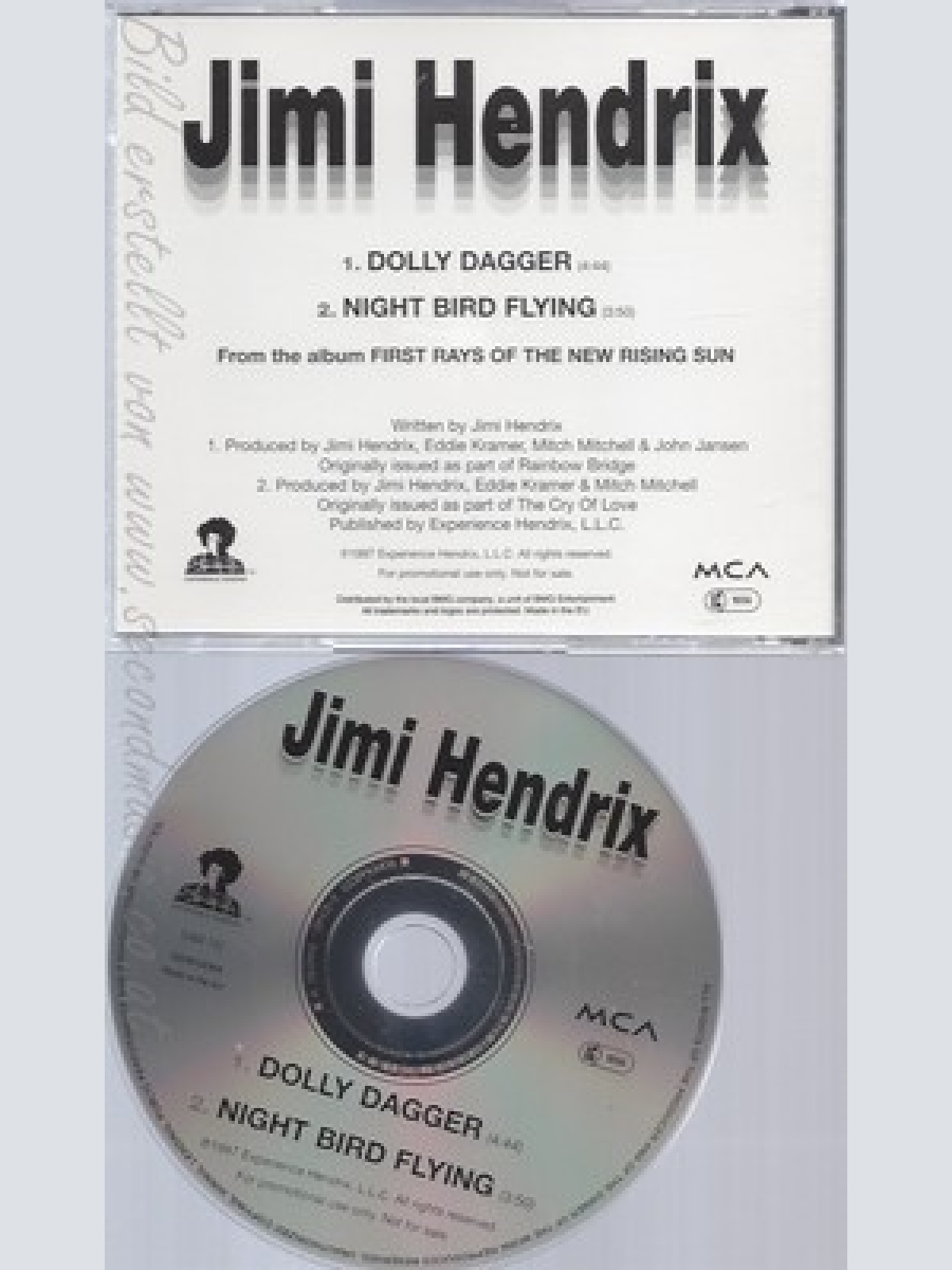 CD--JIMI HENDRIX--DOLLY DAGGER--PROMO--