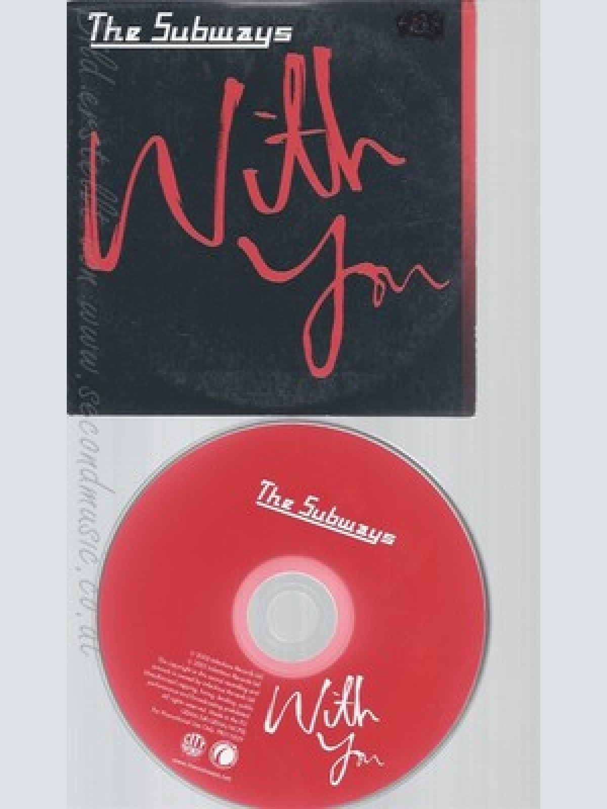 CD--THE SUBWAYS--WITH YOU--PROMO--CARDSLEEVE