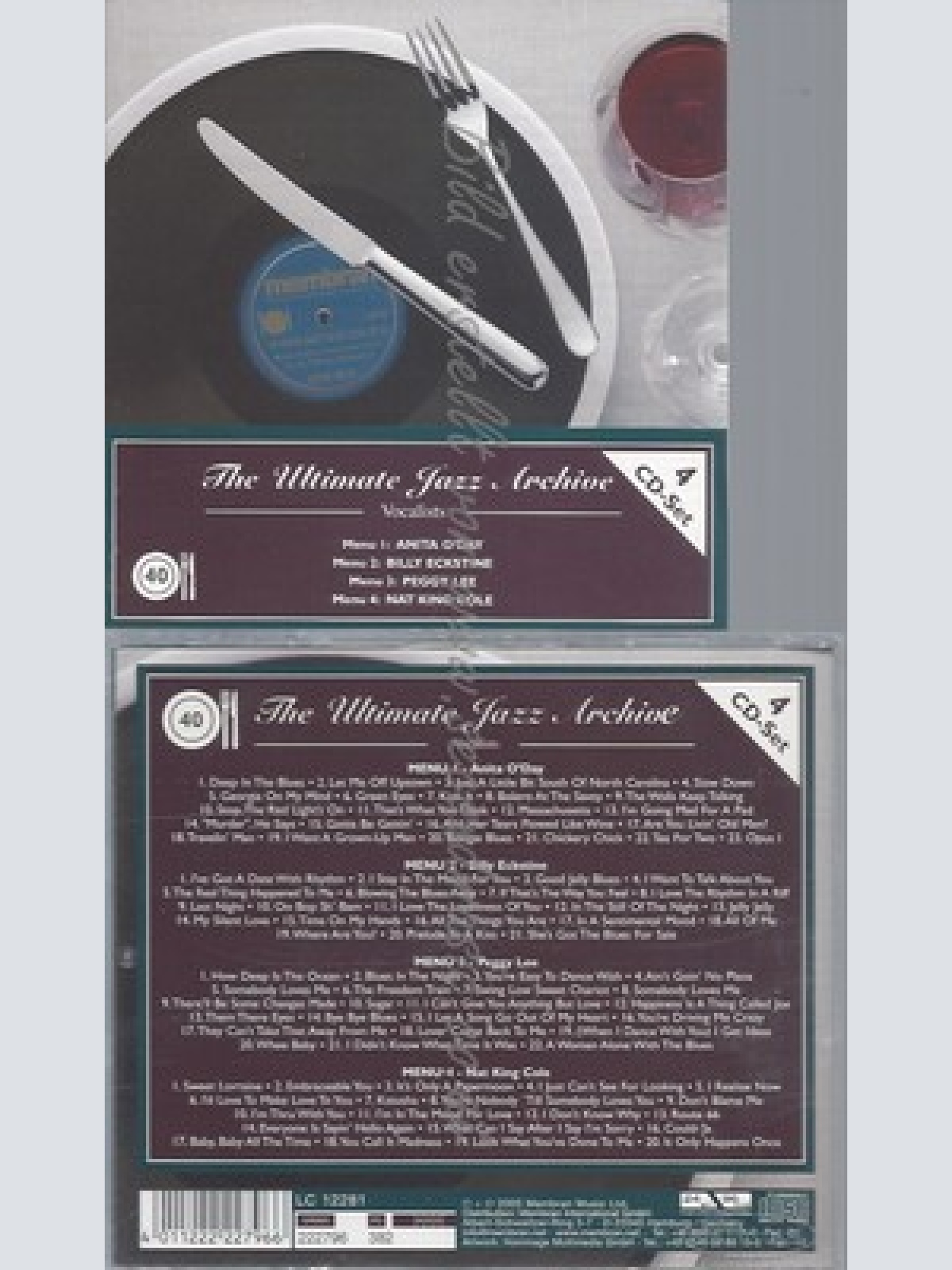 CD--ANITA O#DAY, BILLY ECKSTINE, PEGGY LEE UND NAT KING COLE -- --SET -- JAZZ LU