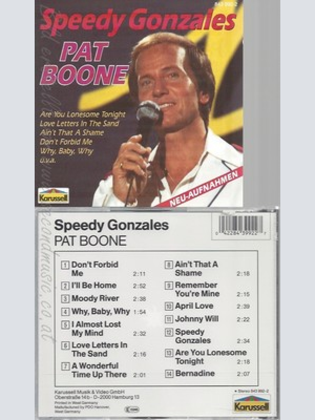 CD--PAT BOONE -- SPEEDY GONZALES