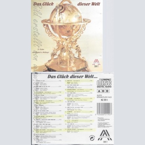 CD--DAS GLUECK DIESER WELT-MUSICAL UND SCHLAGER