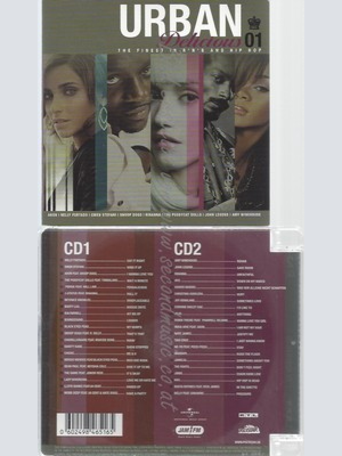 CD--VARIOUS -- --2CD -- URBAN DELICIOUS - THE FINEST IN R&B AND HIP HOP