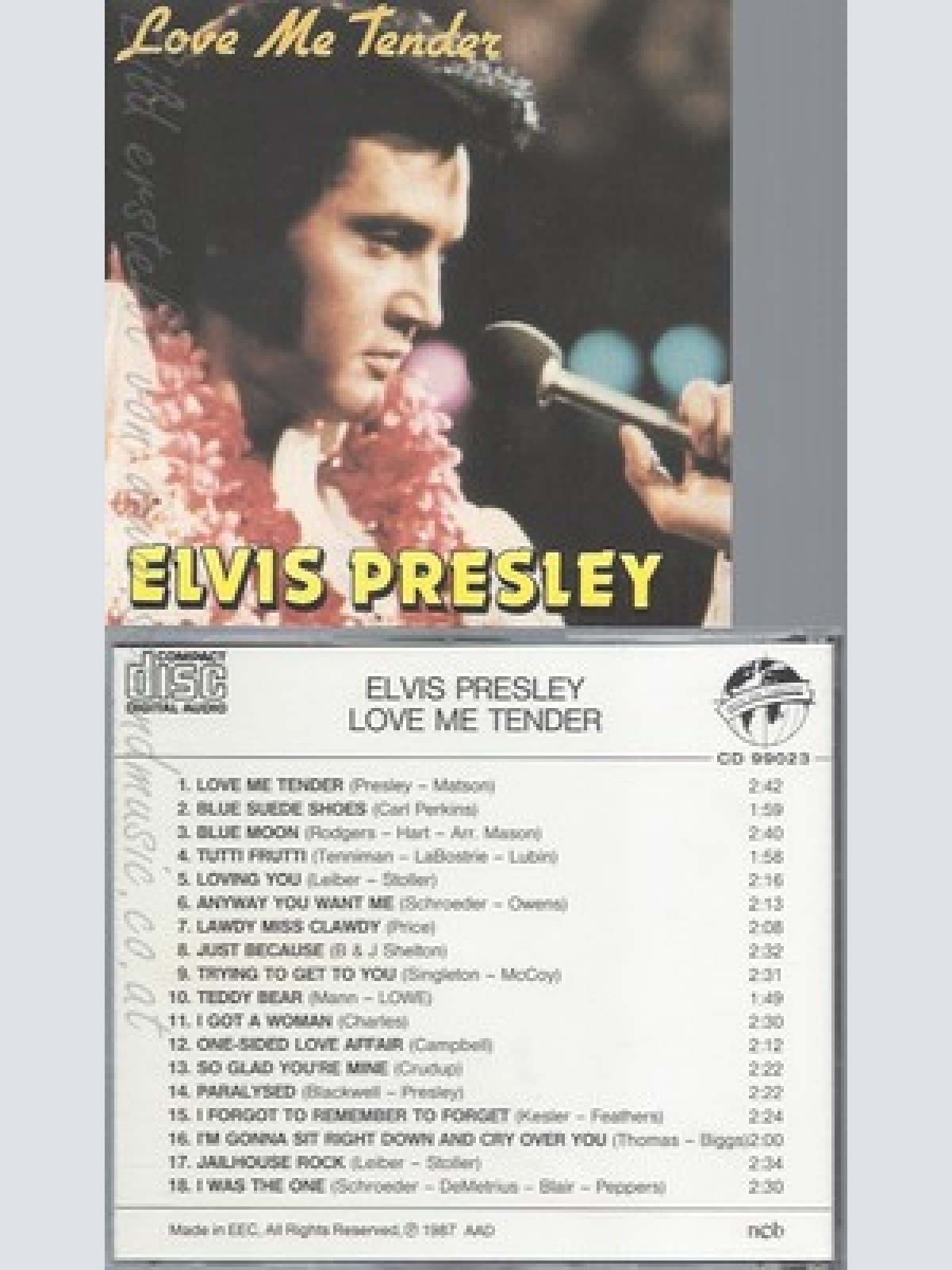 CD--ELVIS PRESLEY--LOVE ME TENDER----18 TRACKS
