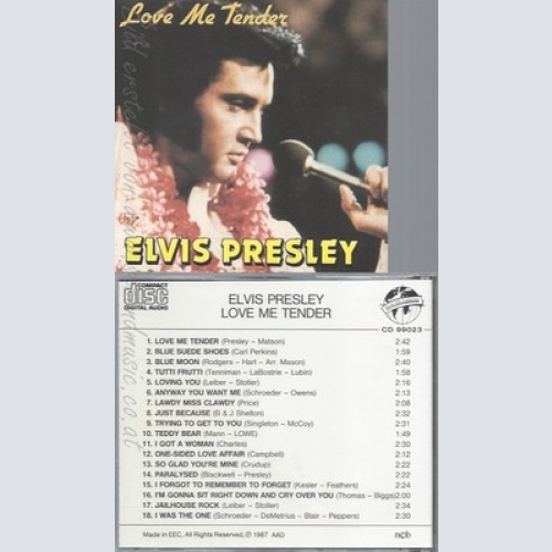 CD--ELVIS PRESLEY--LOVE ME TENDER----18 TRACKS