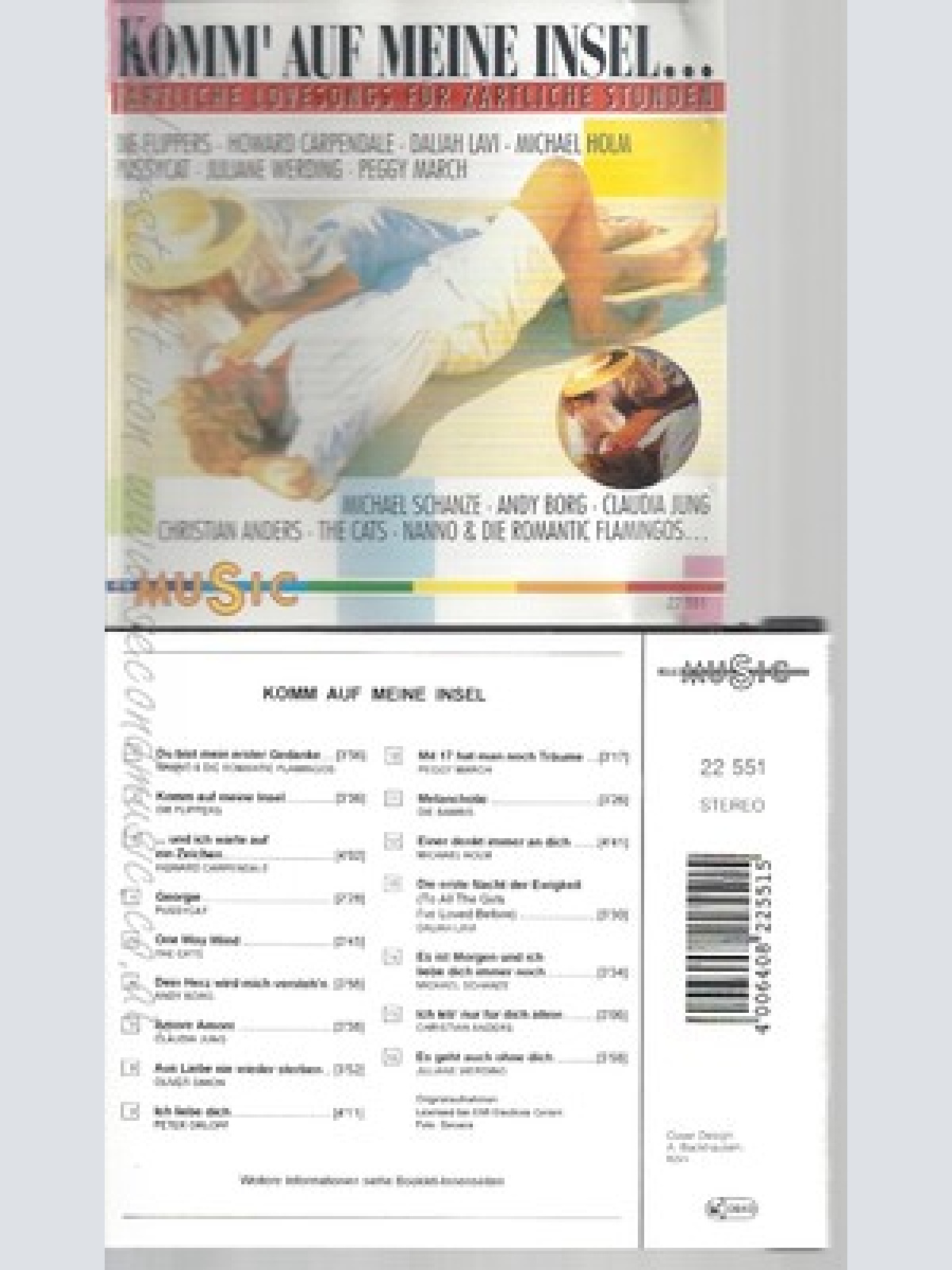 CD--KOMM AUF MEINE INSEL -- NANNO & ROMANTIC FLAMINGOS, FLIPPERS, HOWARD CARPEND