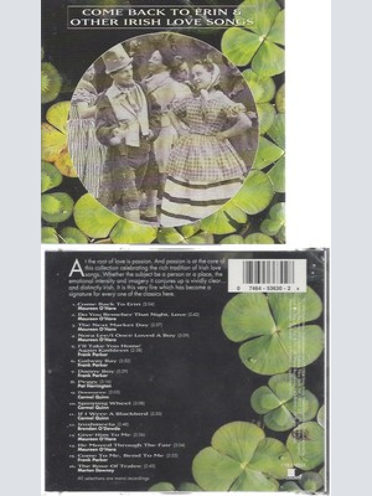 CD--VARIOUS -- -- COME BACK TO ERIN