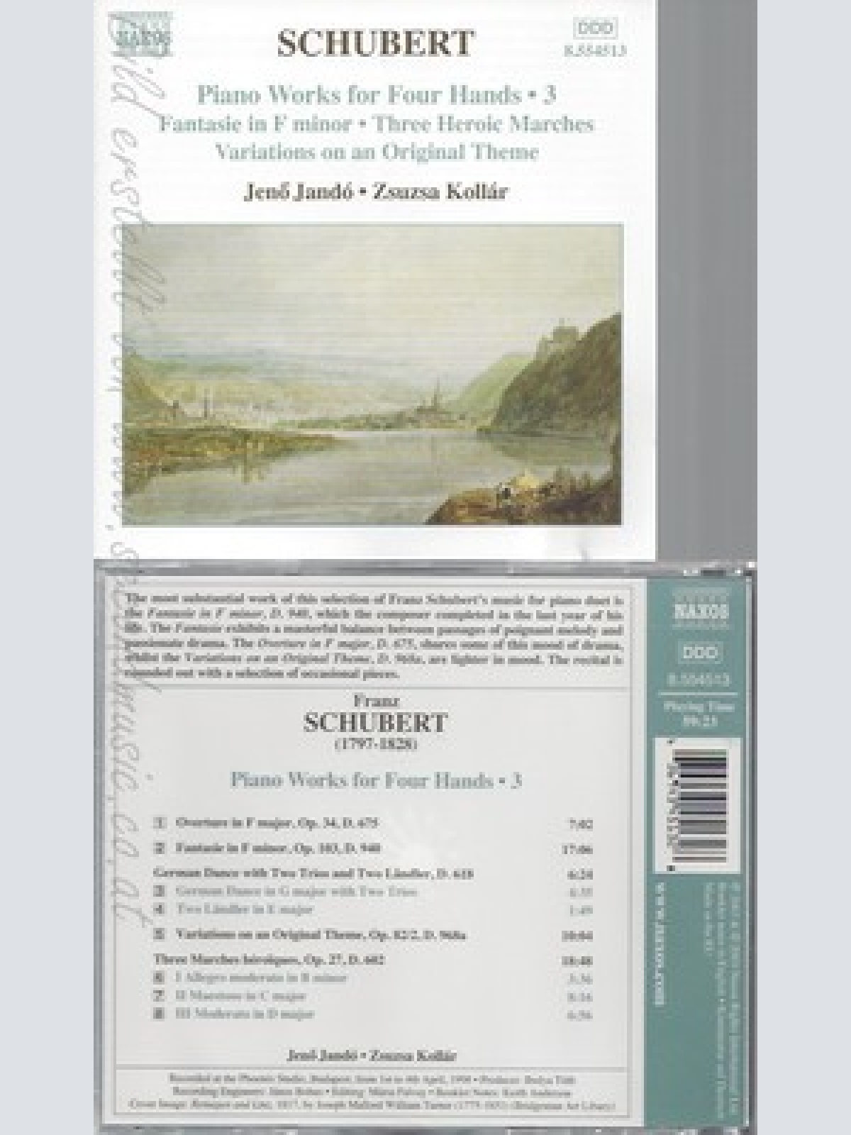 CD--JENÖ JANDO, ZSUZSA KOLLAR UND FRANZ SCHUBERT -- -- -- VIERHÄNDIGE KLAVIERMUS