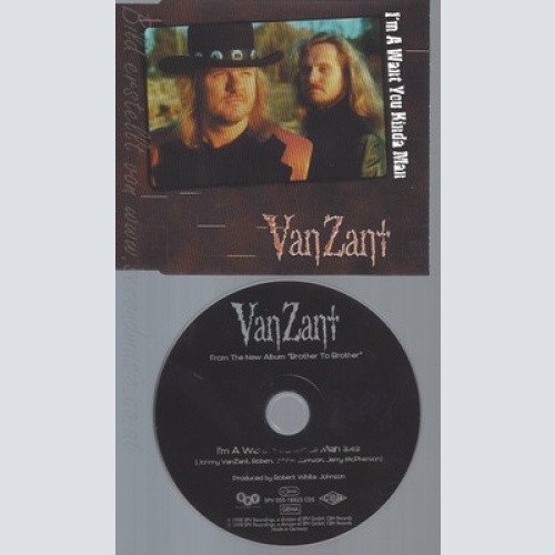 CD--VAN ZANT --I'M A WANT YOU KINDA MAN--1 TRACK, 1998-