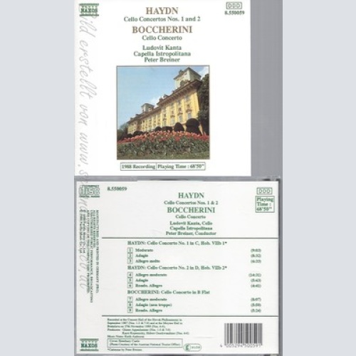 CD--HAYDN: Cello Concertos Nos. 1 And 2 + BOCCHERINI Cello Concerto