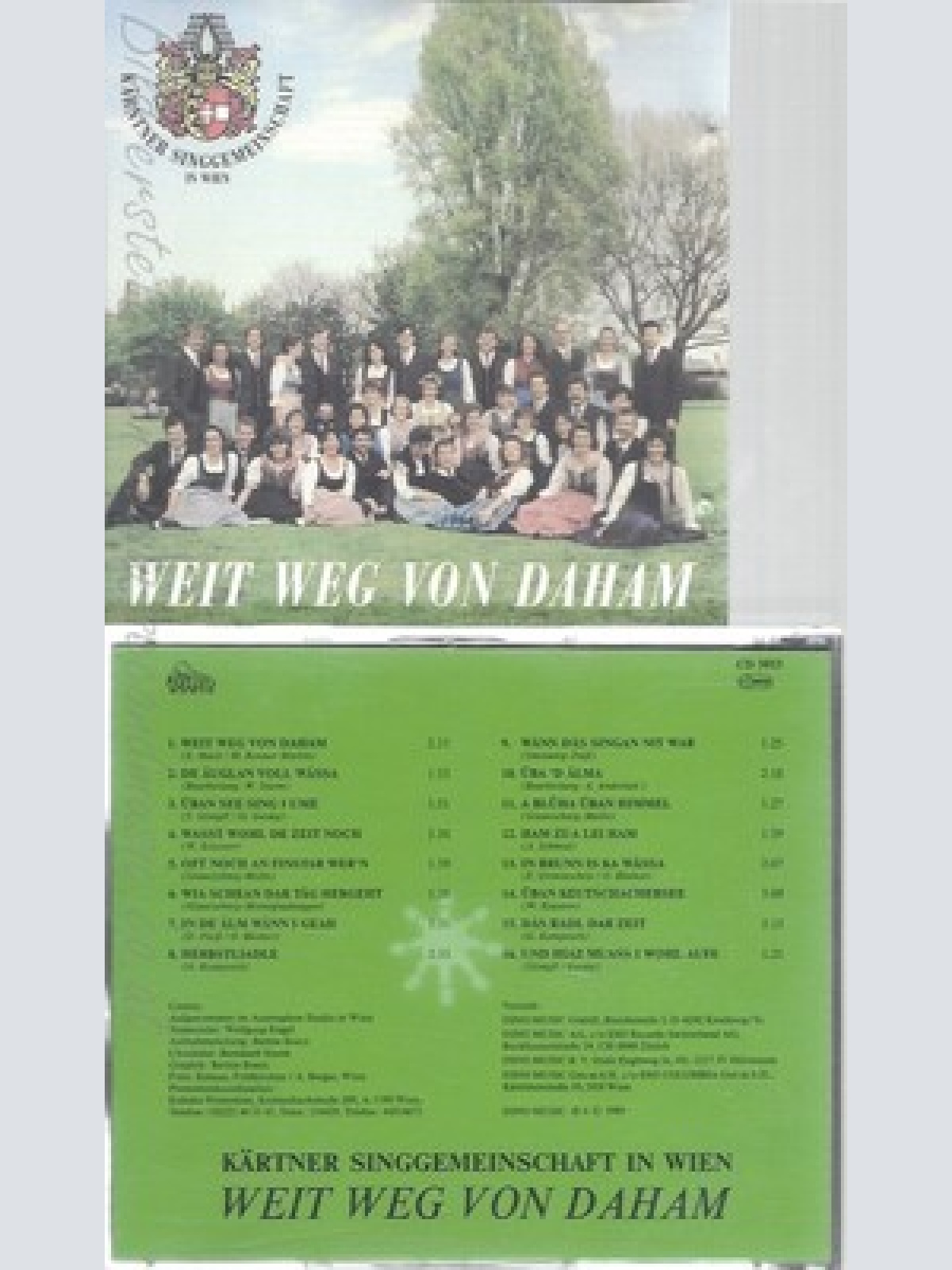 CD--KÄRNTNER SINGGEMEINSCHAFT--WEIT WEG VON DAHAM