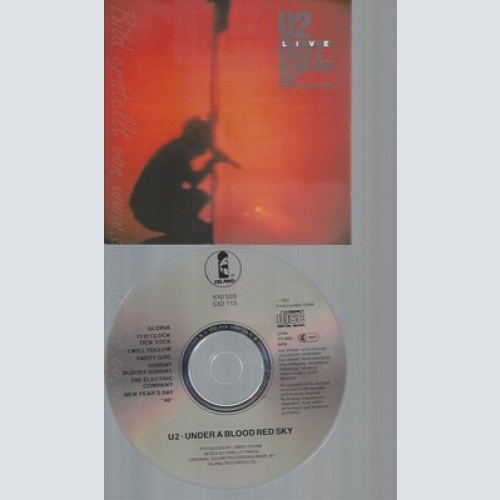 CD--U2 -- -- UNDER A BLOOD RED SKY --