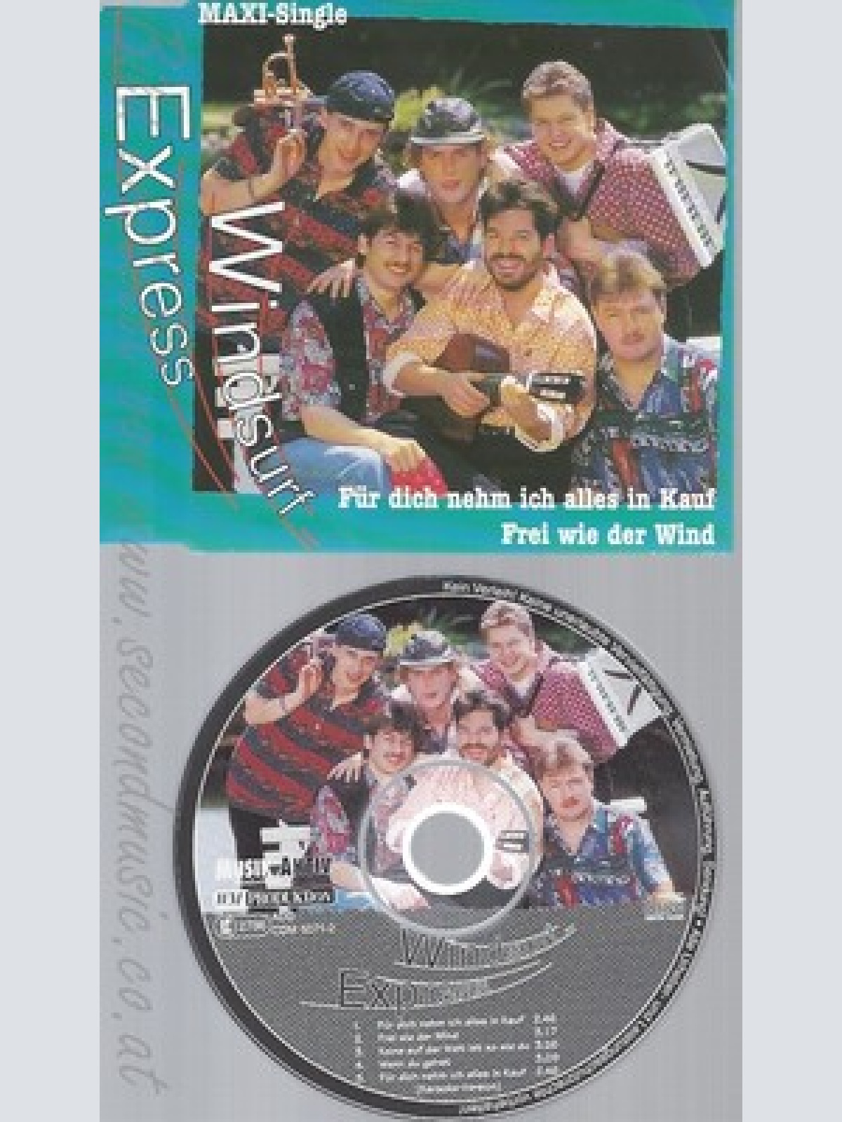 CD--FREI WIE DER WIND / WINDSURF EXPRESS -- FUER DICH NEHM ICH ALLES IN KAUF