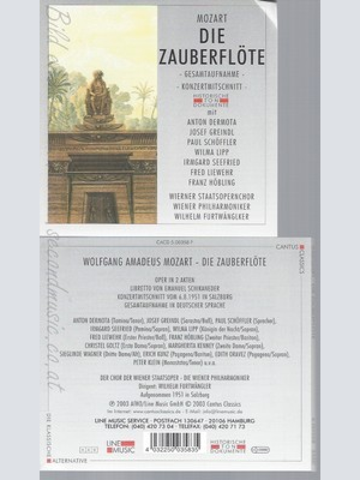 CD--WIENER STAATSOPERNCHOR, WIENER PHILHARMONIKER UND WOLFGANG AMADEUS MOZART --