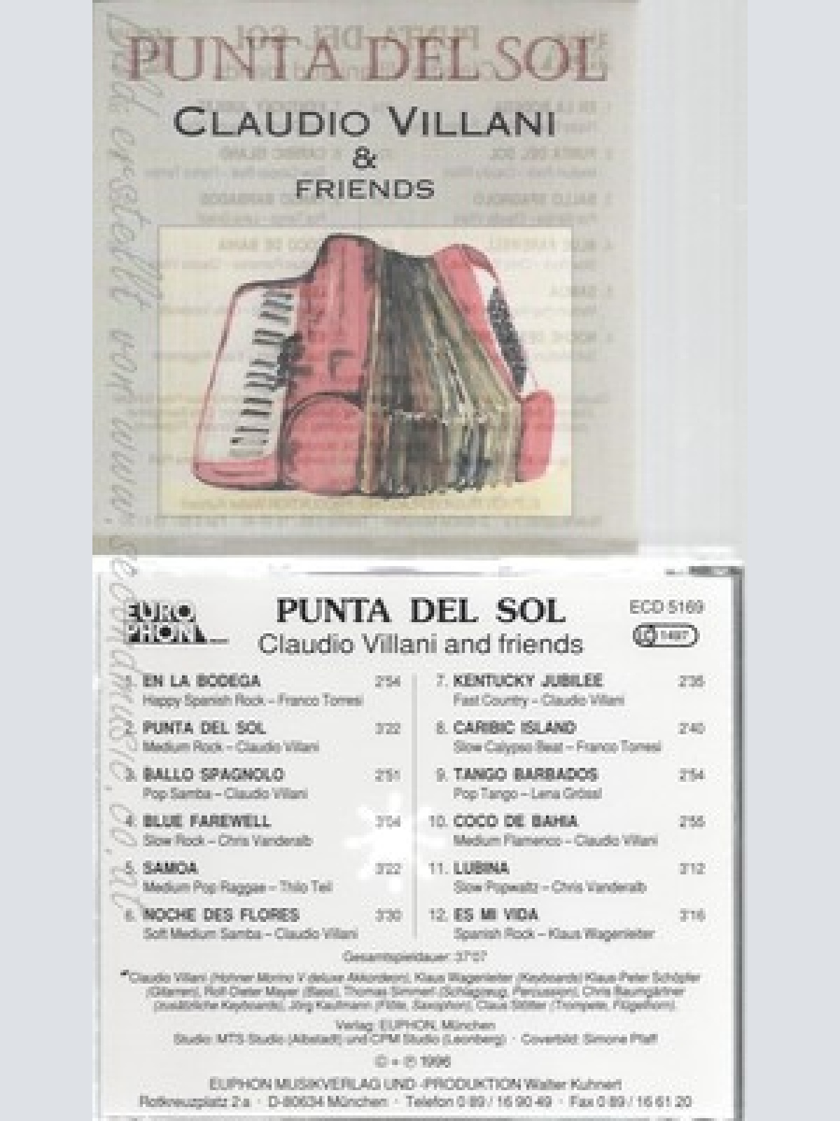 CD--PUNTA DEL SOL--CLAUDIO VILLANI