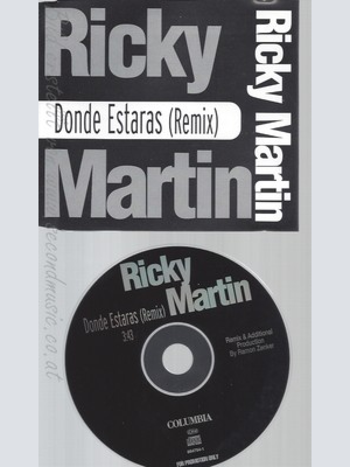 CD--RICKY MARTIN--DONDE ESTARAS--REMIX--PROMO