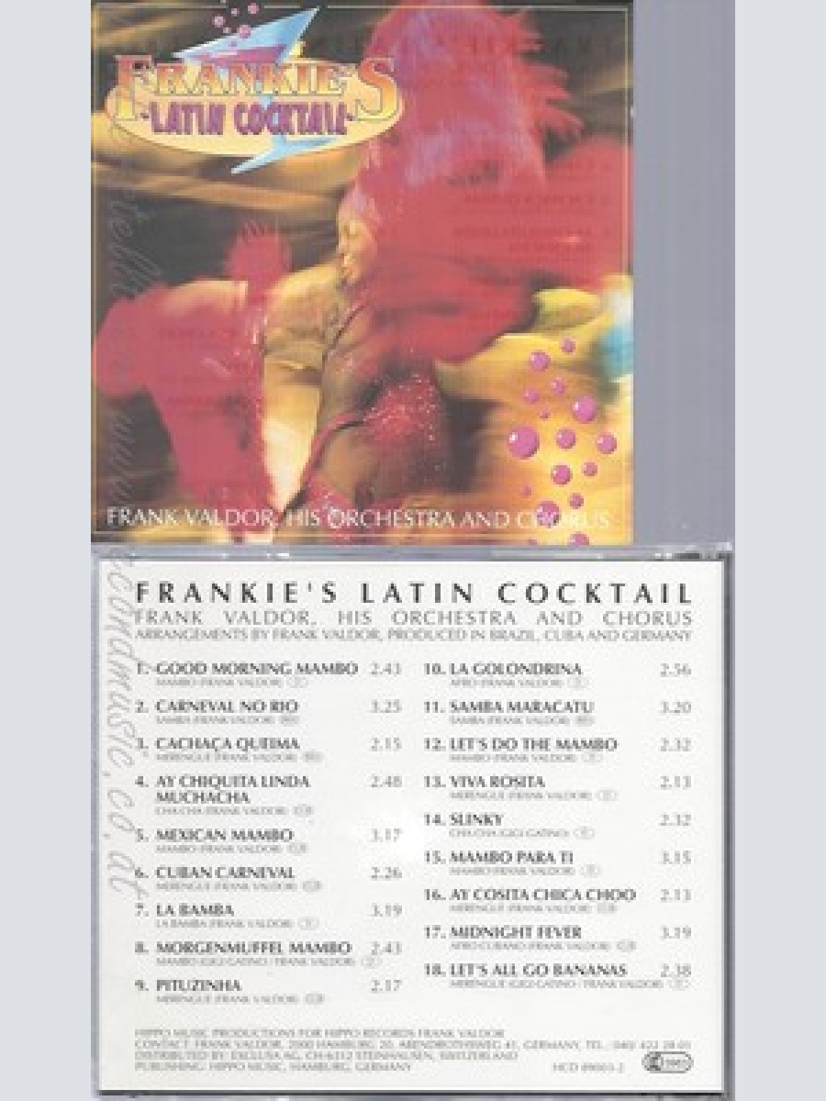 CD--FRANKIES LATIN COCKTAIL--FRANK VALDOR HIS ORCHESTRA AND CHORUS