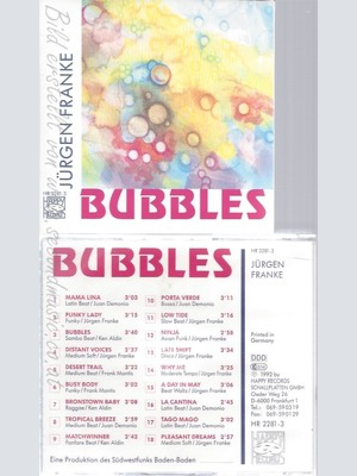 CD--JÜRGEN FRANKE--BUBBLES--