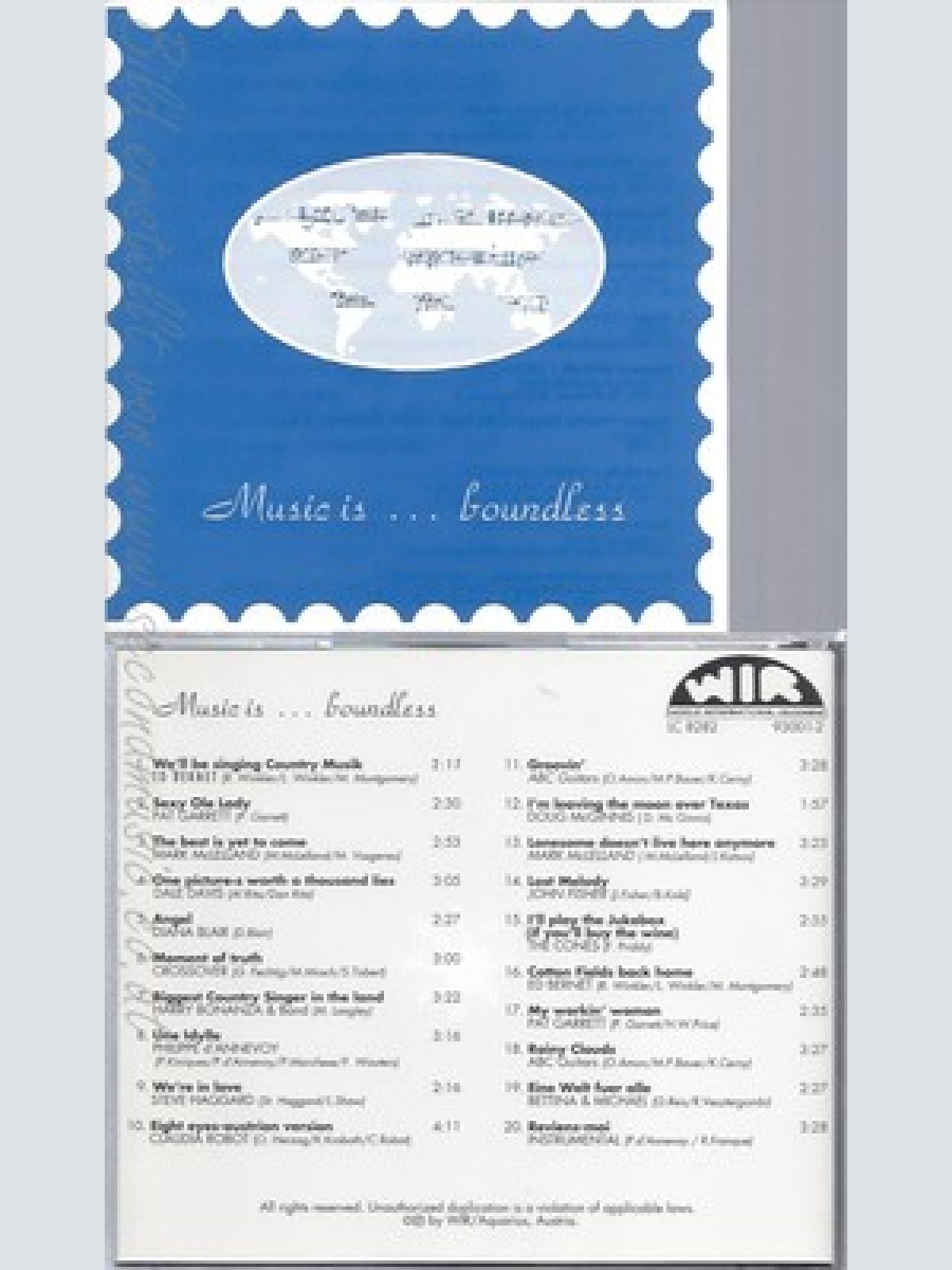 CD--MUSIC IS BOUNDLESS--VARIOUS