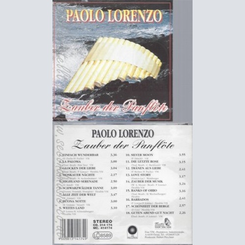 CD--PAOLO LORENZO--ZAUBER DER PANFLOETE