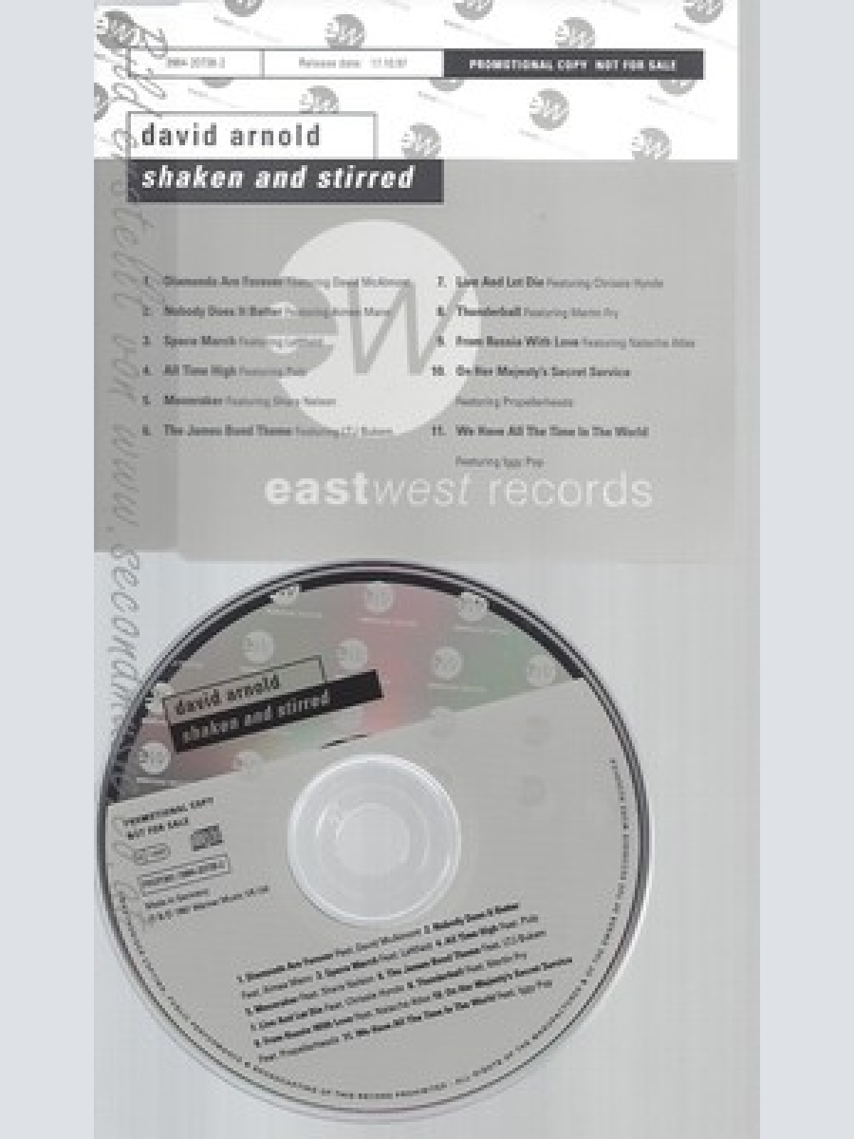 CD--DAVID ARNOLD--SHAKEN AND STIRRED--PROMO