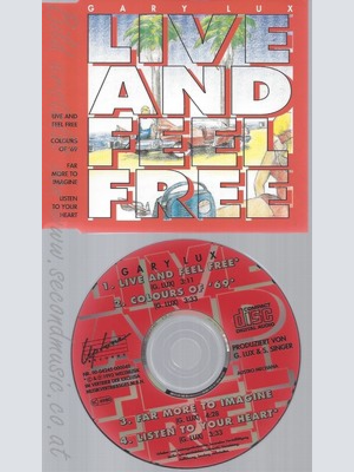 CD--GARY LUX --- LIVE AND FEEL FREE