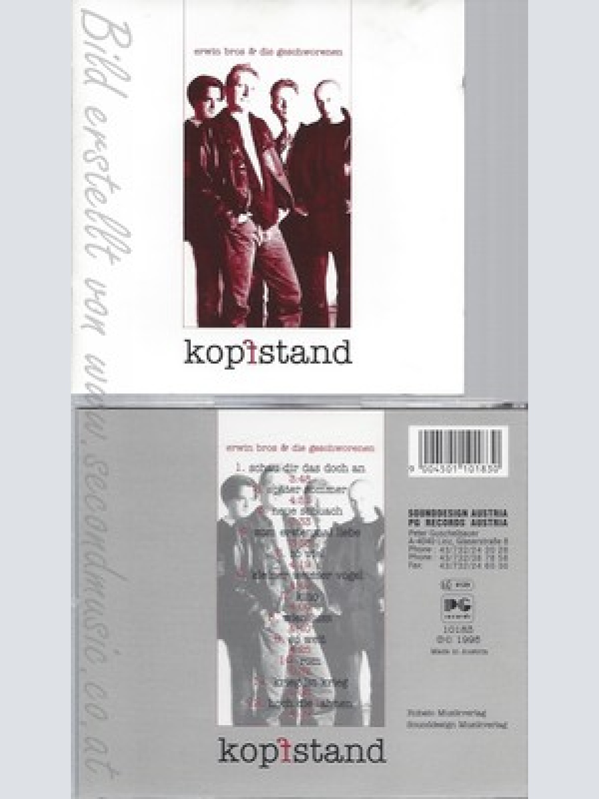 CD--ERWIN BROS  & DIE GESCHWORENEN BROS -- -- KOPFSTAND