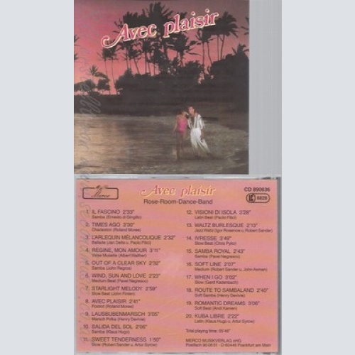 CD--AVEC PLAISIR--ROSE ROOM DANCE BAND