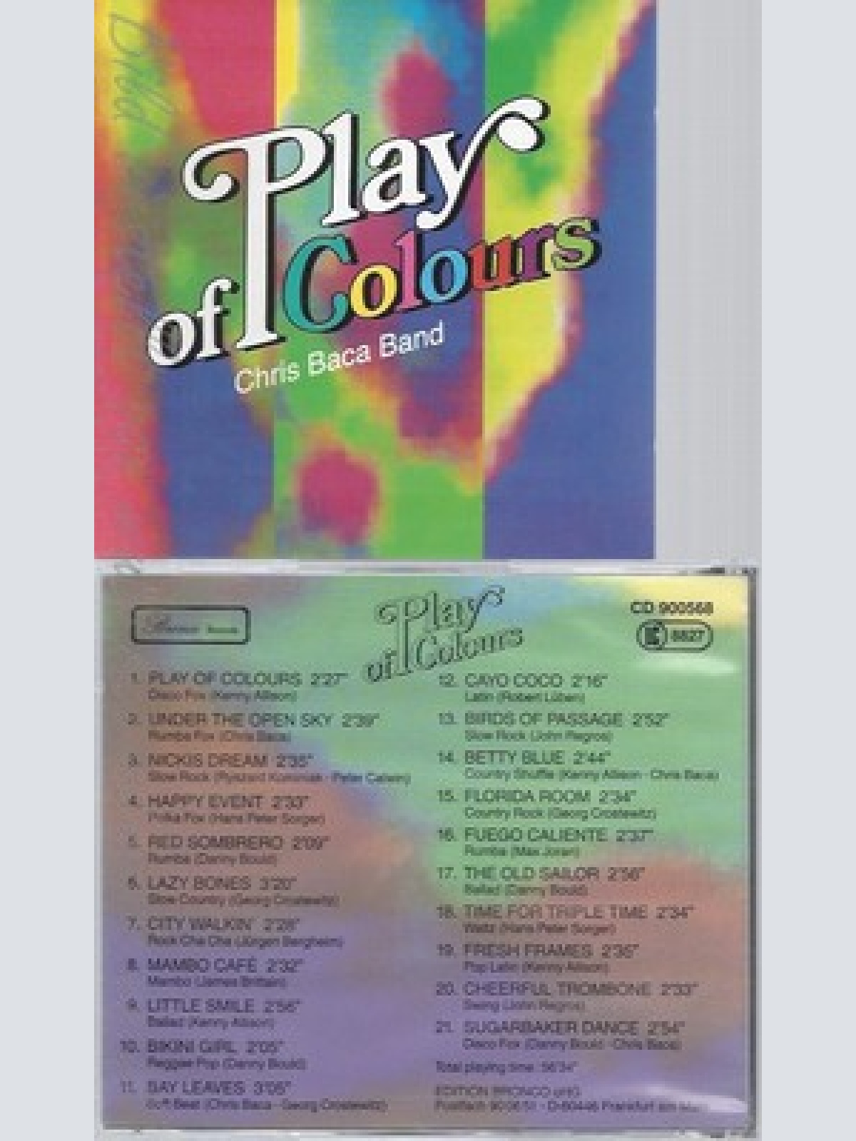 CD--PLAY OF COLOURS--CHRIS BACA BAND