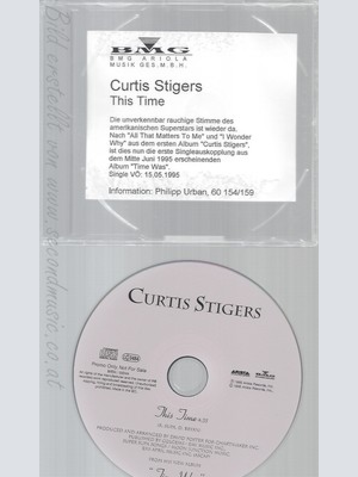 CD--CURTIS STIGERS--THIS TIME--PROMO