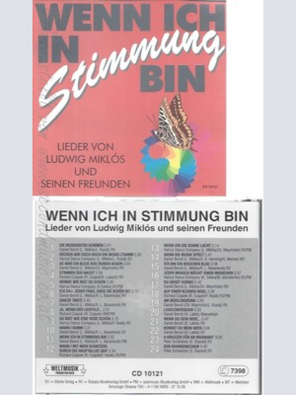 CD--WENN ICH IN STIMMUG BIN --LIEDER VON LUDWIG MIKLOS UND SEINEN FREUNDEN