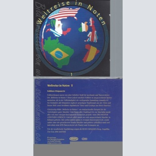 CD--ORCHESTER GUENTHER GUERSCH UND DIE ROSY SINGERS - -- WELTREISE IN NOTEN 1