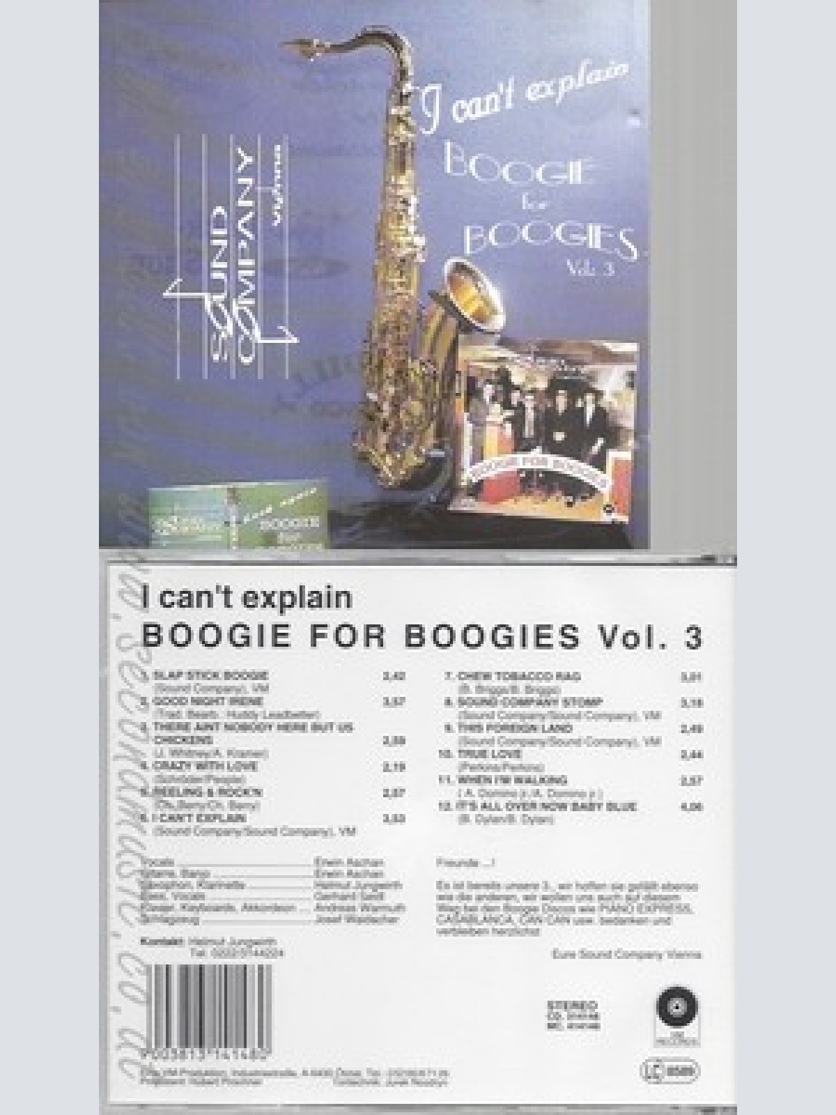 CD--SOUND COMPANY--BOOGIE FOR BOOGIES --VOL 3
