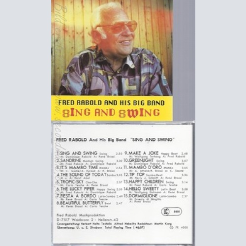 CD--FRED RABOLD AND HIS BIG BAND--SING AND SWING