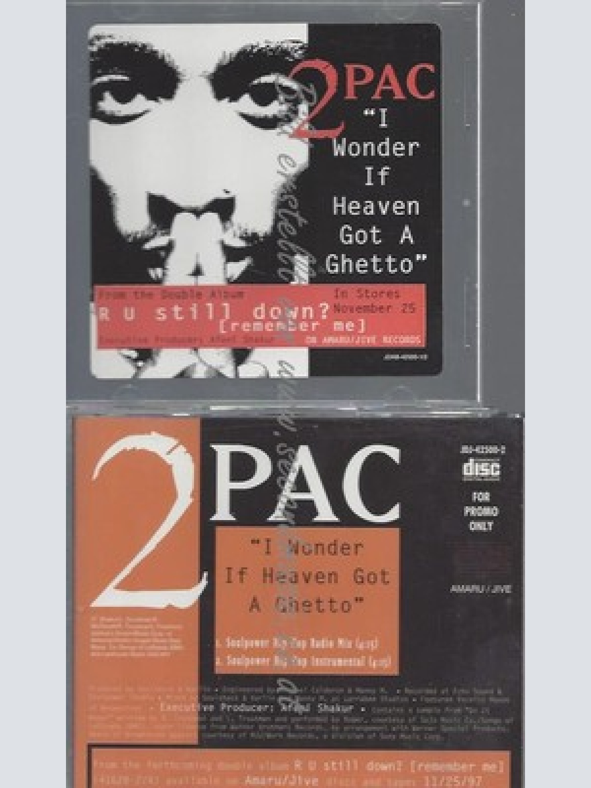 CD--PROMO--2PAC--I WONDER IF HEAVEN GOT A GHETTO--