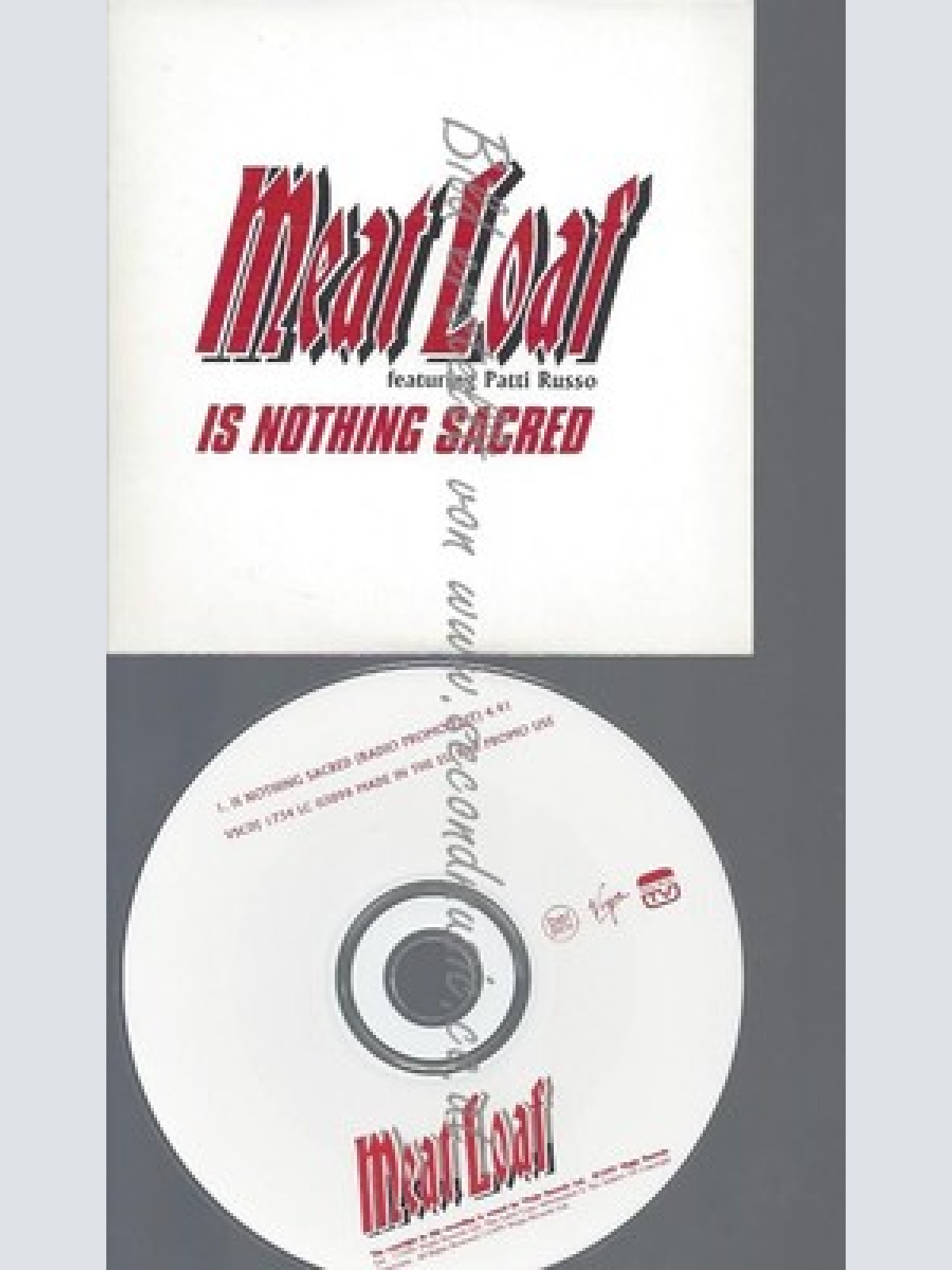 CD--PROMO--MEAT LOAF--FEAT PATTI RUSSO--IS NOTHING SACRED