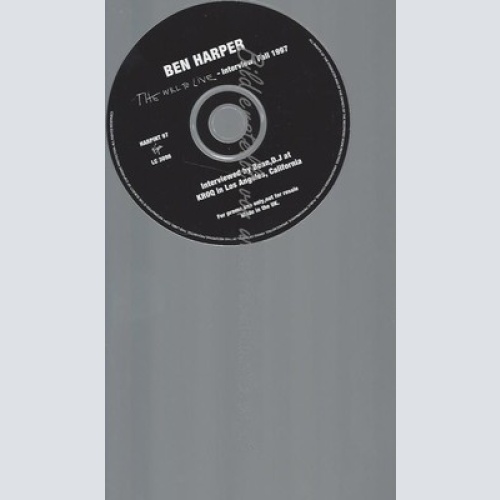 CD--PROMO--BEN HARPER--THE WILL TO LIVE--