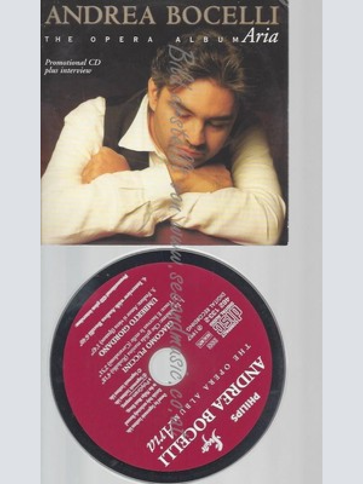 CD--PROMO--ANDREA BOCELLI--THE OPERA ALBUM ARIA