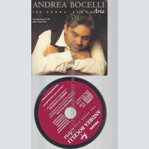 CD--PROMO--ANDREA BOCELLI--THE OPERA ALBUM ARIA