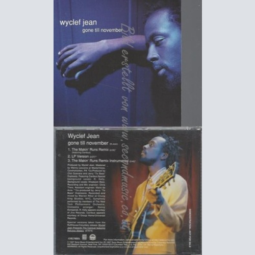 CD--PROMO--WYCLEF JEAN--GONE TILL NOVEMBER